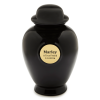 Black Ceramic Urn