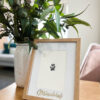 Framed Ink Paw Print with Engraving - Image 2