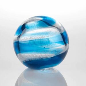 Aqua Ribbon Sphere