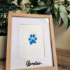 Framed Ink Paw Print with Engraving - Image 5