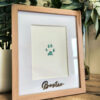 Framed Ink Paw Print with Engraving - Image 4